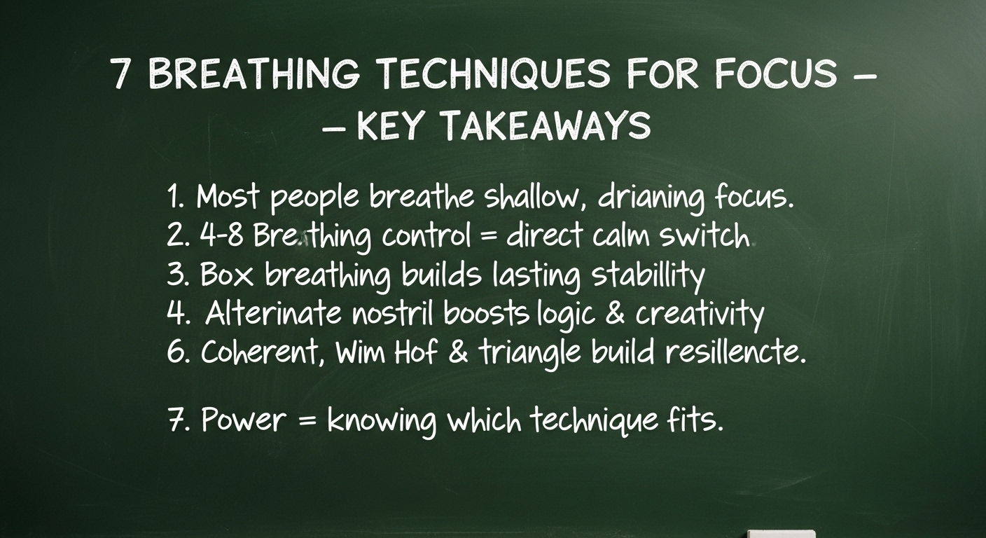 Breathing Techniques for Focus: 7 Powerful Ways to Crush Stress. 7 Breathing Techniques for Focus