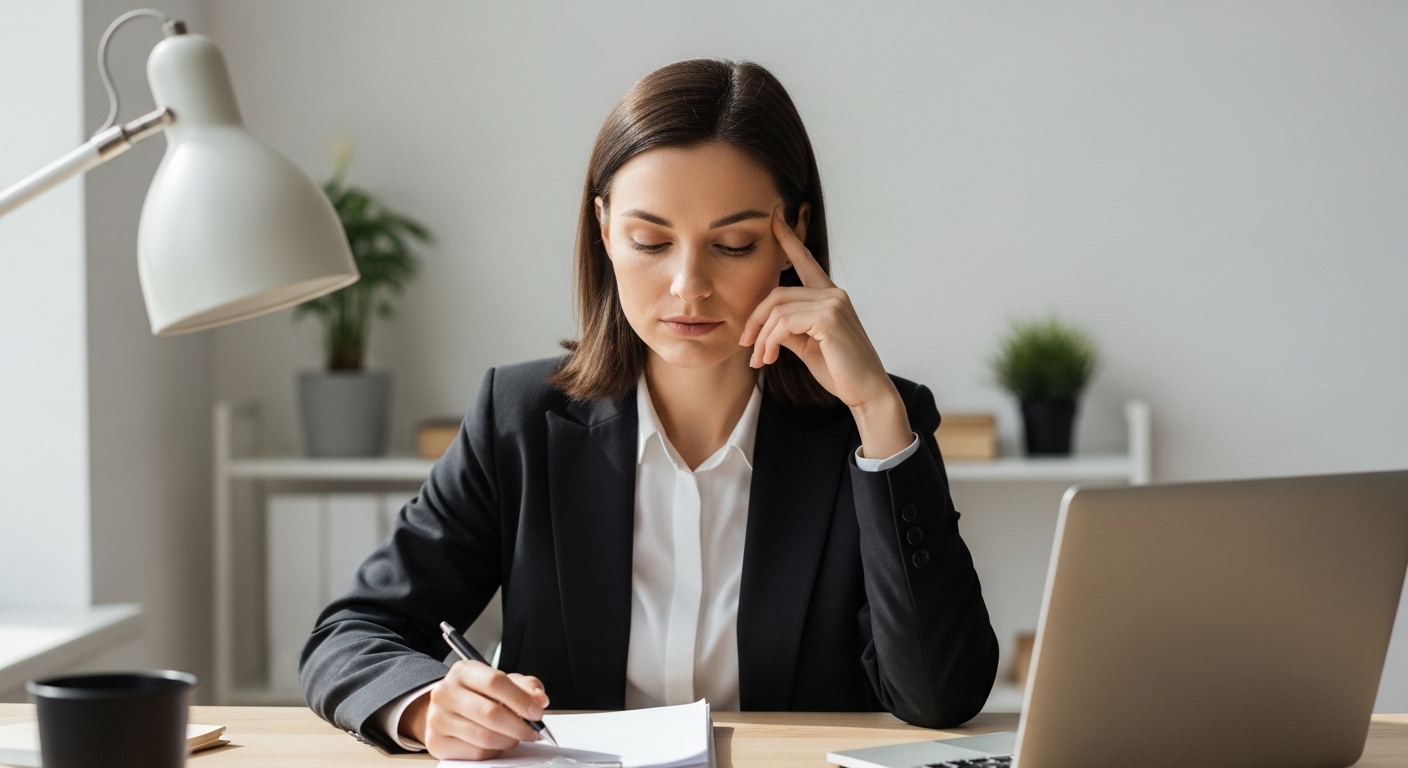 Mental Performance: 7 Fearless Breaks to Reset the Mind. 7 Professional practicing energy inventory technique through quiet self-reflection for mental performance awareness and optimization