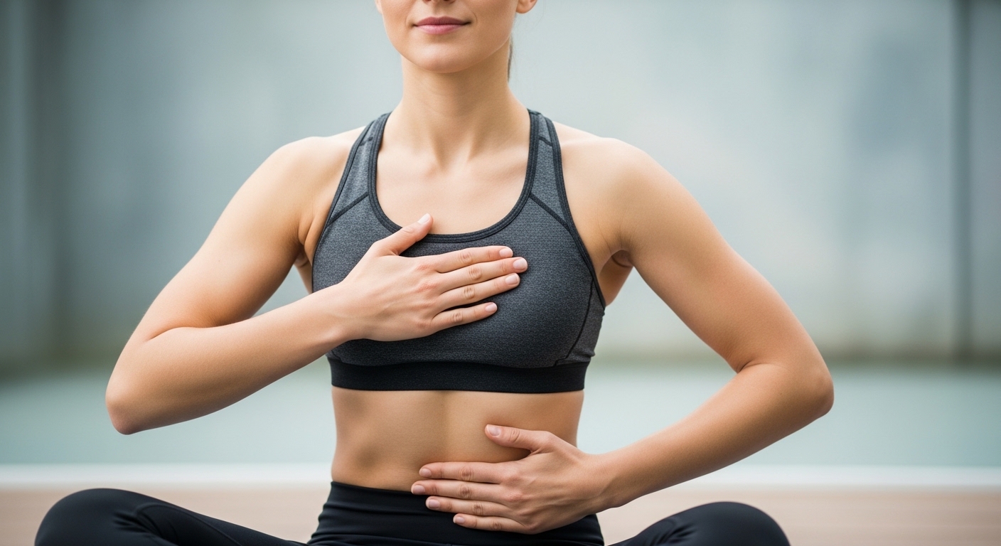 Recover Faster: 5 Sleep, Breath & Mind Reset Hacks. 3 Demonstration of 4-7-8 breathing technique that helps athletes recover faster by activating parasympathetic nervous system.