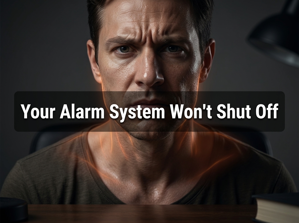 Tense body showing why am i so stressed stuck in alarm response